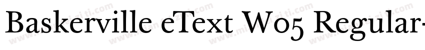 Baskerville eText W05 Regular字体转换